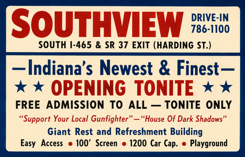 Magnet vintage drive - vintage, drive-in