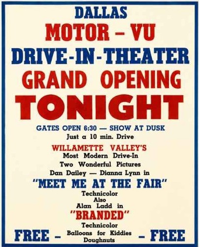 Vintage drive movie - vintage, theater